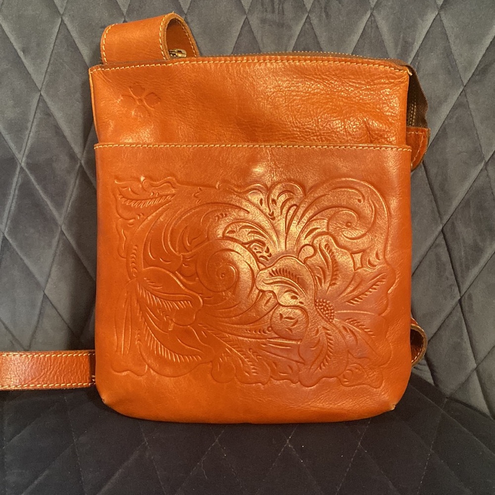 Patricia Nash Tooled Leather Crossbody Bag
